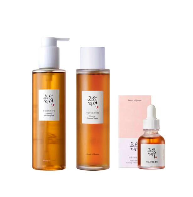 Beauty Joseon Ginseng Cleansing Oil Essence Water & Revive Serum Ginseng Snail Mucin 210 150 - Pureskin - 8809738315866
