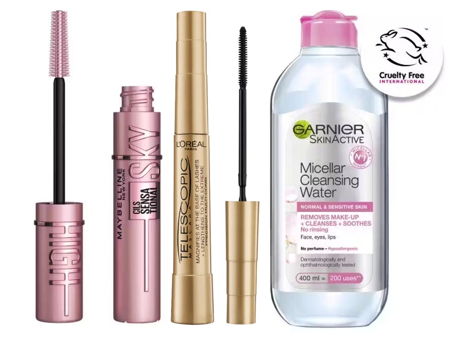 Sort Luxplus Maybelline Sky High Mascara Very Black & Oral Paris Telescopic Mascara Black Garnier Skin Active Micellar Normal & Sensitive Skin 400 - Luxplus Pureskin - 0000030166967