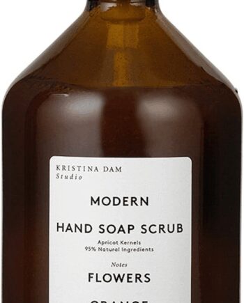 Pink Håndsæbe Kristina Dam Modern Eksfolierende Brun Abrikoskerner Aloe Vera Pomelo Frisk Duft Blomster Appelsin Salvie - Kristina Dam Pureskin  - 5701566500106