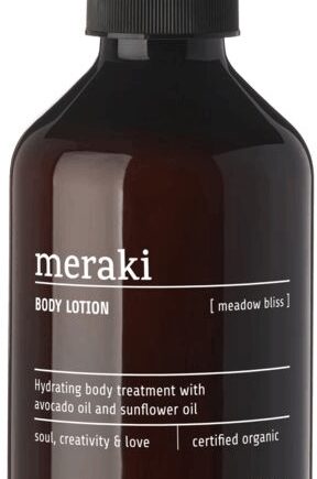 Brun Bodylotion Meraki Meadow Bliss 275 økologisk Med Aloe Vera & Avocadoolie Beriget Med Vitamin - Meraki Pureskin  - 5707644834118
