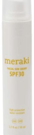 Hvid Ansigtssolcreme Meraki Facial Sun Cream Spf Vandafvisende & Vegansk Med Vitamin & Aloe Vera - Meraki Pureskin  - 5707644718579