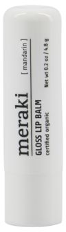 Sølv Læbepomade Gloss Meraki Mandarin økologisk Sheasmør & Jojobaolie - Meraki Pureskin  - 5707644513280