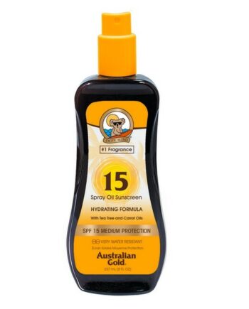 Guld (Gold) Australian Gold Hydrating Sun Oil Spray Carrot Spf15 237 - Australian Gold Pureskin  - 0054402720097