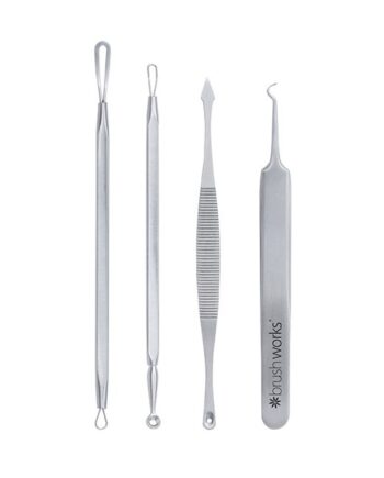 Sort Brushworks Blackhead And Blemish Remover Set - Brushworks Pureskin  - 5060455142736