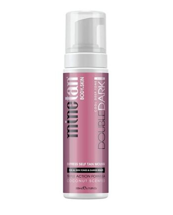Dark Brown Minetan Double Dark Express Self Tan Mousse 200 - Minetan Pureskin  - 9347108004228
